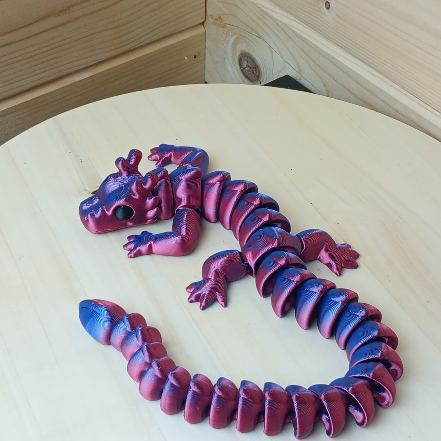 Red Blue Articulated Dragon