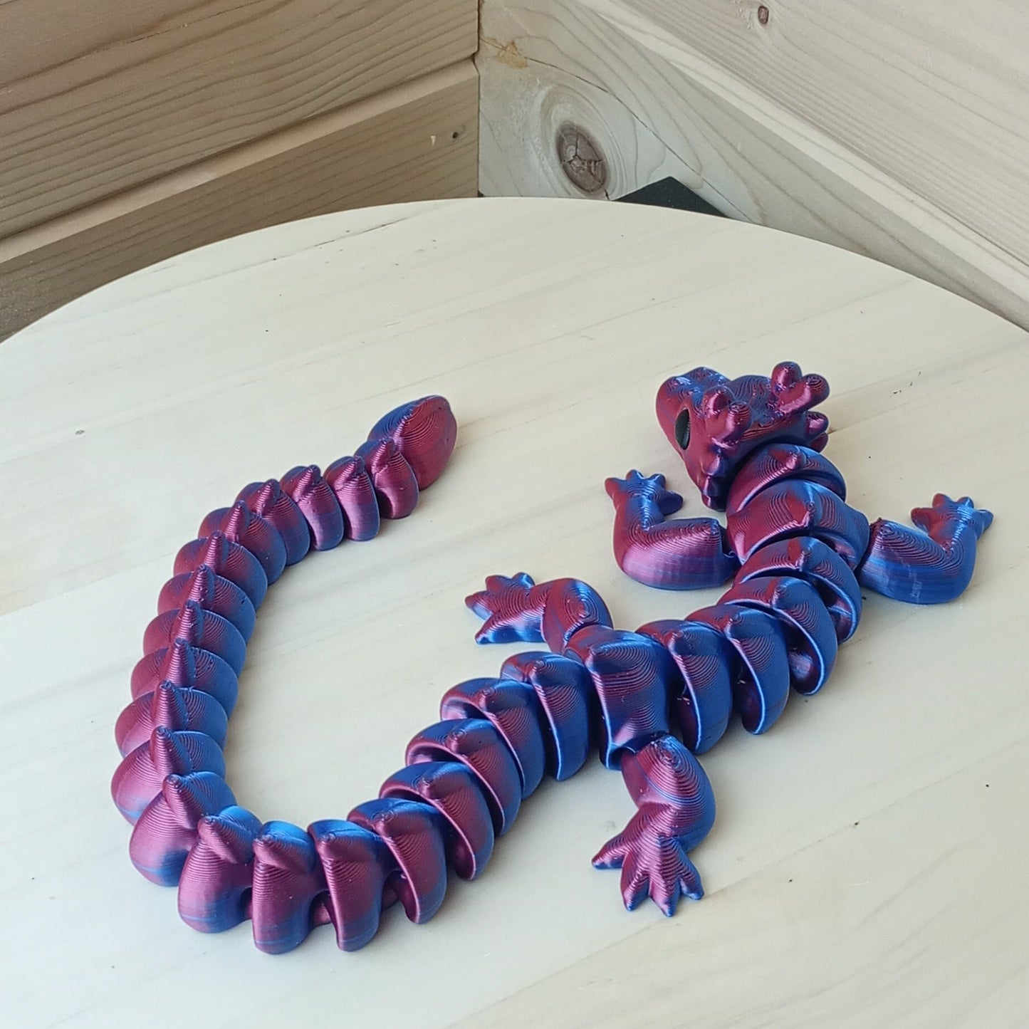 Red Blue Articulated Dragon