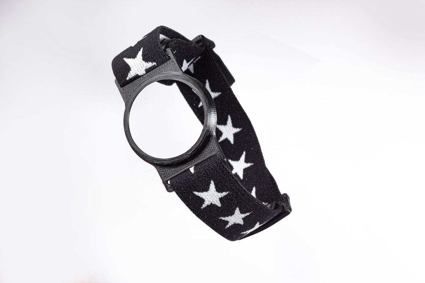 Freestyle Libre Sensor Armband for Protecting your Freestyle Libre Sensor White/Black Holder With Super Soft Star Band
